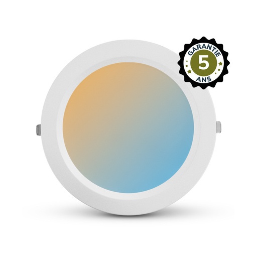 [765131] Spot LED fixe blanc rond 34-40W CCT GARANTIE 5 ANS