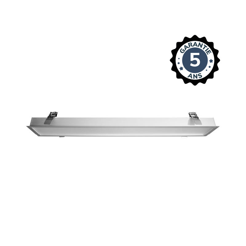 LINÉAIRE LED ENCASTRABLE PRISMATIQUE 600MM 18W 4000K