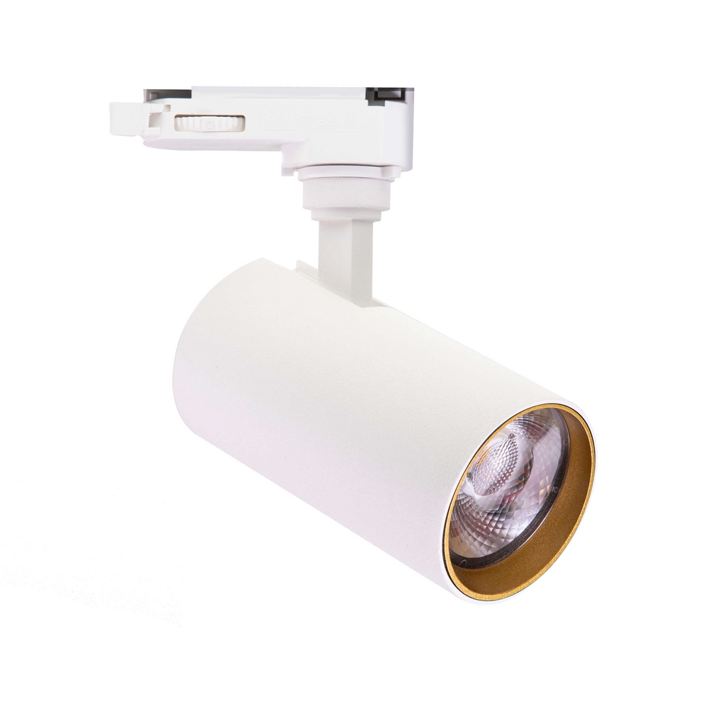 SPOT ON RAIL - METEORA S - WHITE/GOLD - 8W - 2700K
