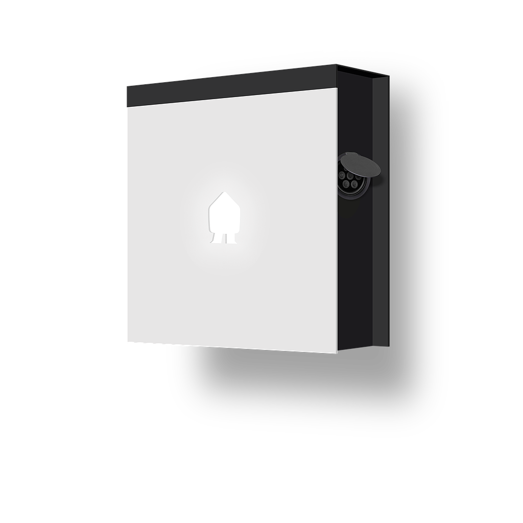 SMAPPEE EV WALL 7.4kW 1-PHASE SOCKET RIGHT - WHITE