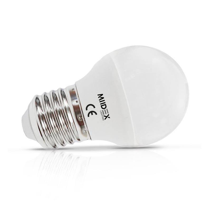 LED lamp E27 Bulb G45 6W 3000K