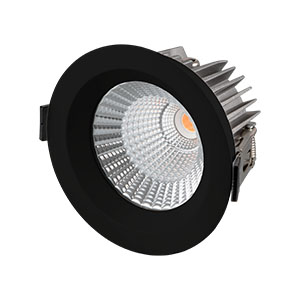 Downlight encastré NOIR 10w 3000k 800lm UGR<19 IP65