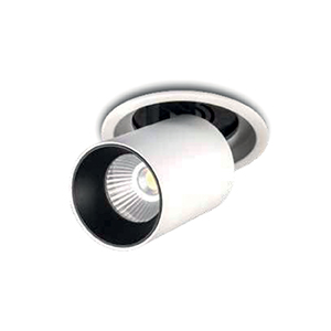 SPOT Semi-orientable télescopique blanc 7w 3000k 560lm UGR<19