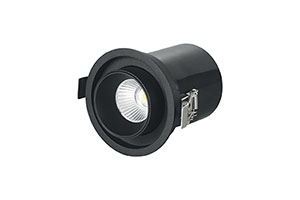 SPOT Semi-orientable télescopique noir 7w 3000k 560lm UGR<19