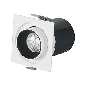 SPOT Semi-orientable télescopique blanc 12w 3000k 960lm UGR<19