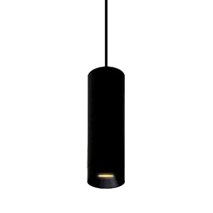 [NEC1632] PENDELARMATUUR TUBE ZWART 7W 3000k 560lm