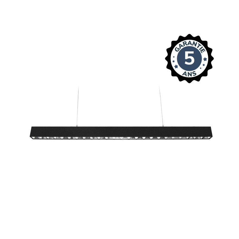 LINÉAIRE LED NOIR 1435MM 50W 4000K GARANTIE 5 ANS