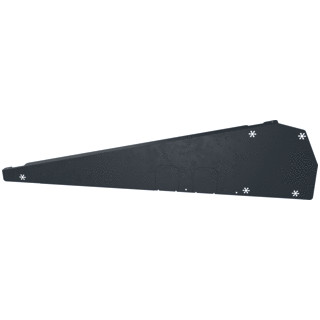 FLATFIX FUSION  WIND DEFLECTOR RIGHT BLACK (PROF. 1030-1077MM)