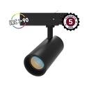 Ledspot voor driefasenrail Zwart 15W CCT IRC90 5J GARANTIE