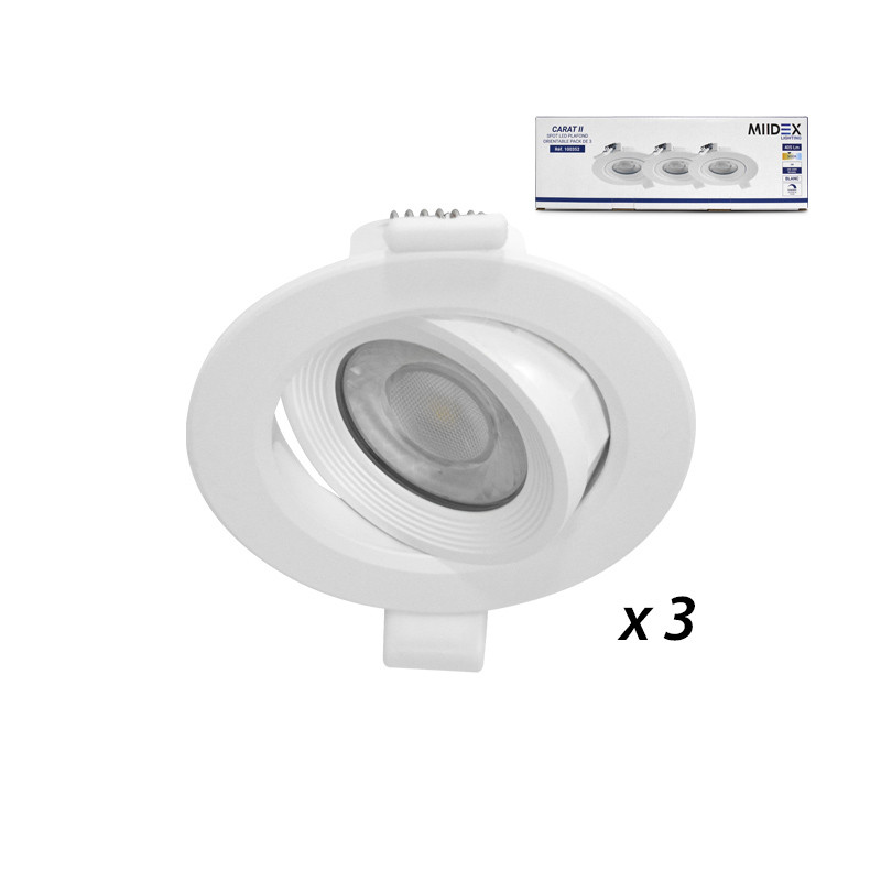 DOWNLIGHT-SPOT-SMD-5W-3000K-DIMBAAR-WIT (Set van 3 stuks)