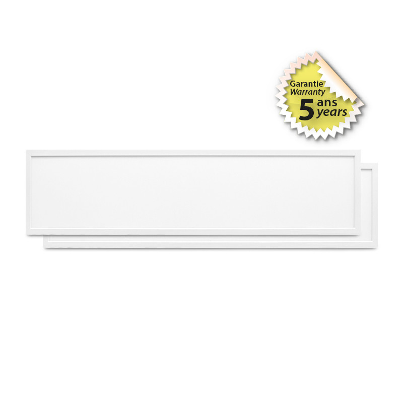 SQUAREPANEL-WHITE-BACKLIT-1195x295-36W-4000K - DALI/PUSH - 5 YEAR WARRANTY (set of 2)