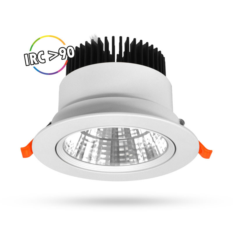 DOWNLIGHT-SPOT-12W-3000K-KANTELBAAR-ENEC DRIVER-WIT