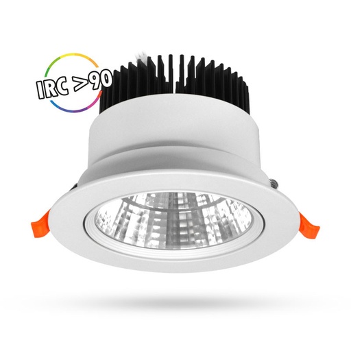 [100401] DOWNLIGHT-SPOT-12W-3000K-KANTELBAAR-ENEC DRIVER-WIT