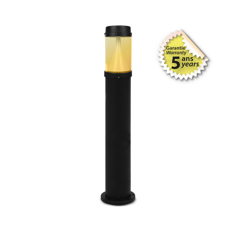 POTELET LED ALUMINIUM 20W CCT NOIR 970 MM - GARANTIE 5 ANS