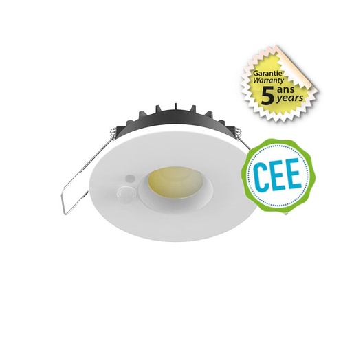 [100619] DOWNLIGHT-SPOT-6W-CCT 2700/3000/4000K-DIMBAAR + DETECTOR -WIT- 5 YEAR WARRANTY