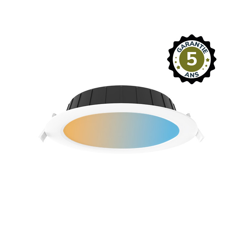 Downlight LED CCT DALI2/PUSH BBC 21W 3000/4000/6500K -  Ø215MM - ENEC - Garantie 5 ans