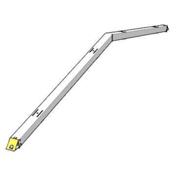 [SUN009/102.20-10.10-2300] SUNBEAM NOVA HOEK SYMMETRISCH L-2300MM  O/W