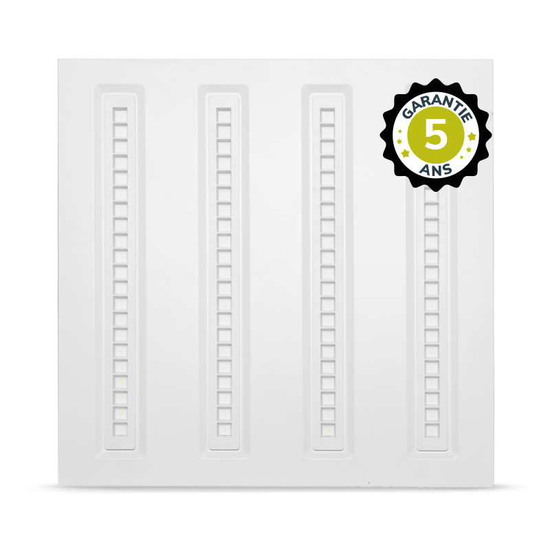 Plafonnier LED Blanc CEE 595x595 30W 4000K DALI/PUSH - Garantie 5 ans