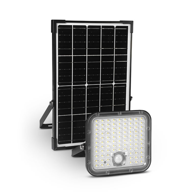 LED FLOODLIGHT SOLAR + DETECTOR 30W 3000K IP65 + REMOTE CONTROL