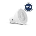 BULB LED GU10 7W 3000K 38° - PACK 50 PCS