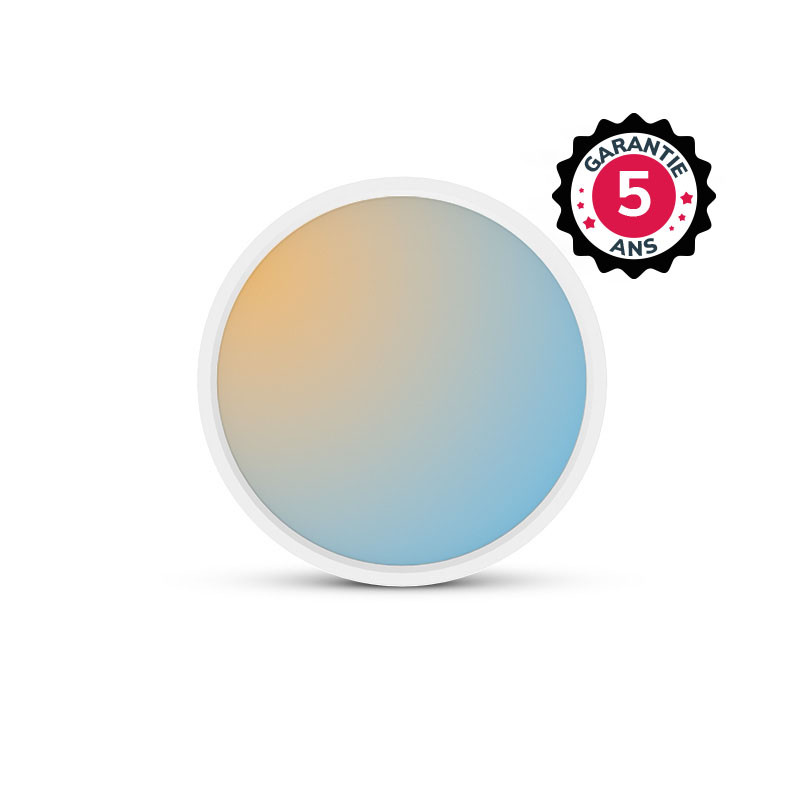 PLAFONNIER LED HUBLOT LUNA II  - 24W Ø300 CCT - GARANTIE 5  ANS