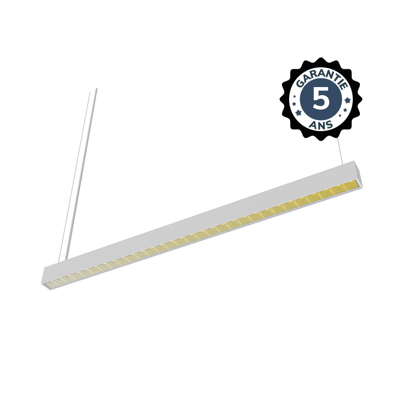 LINEAR LED REFLECTOR WHITE 1200MM CCT 24W DALI2 - PROLINE - 5 YEAR WARRANTY