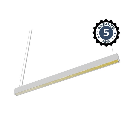 [100698] Linéaire LED réflecteur Blanc 2 CCT 24W Dimmable DALI 2 - 1200 mm - Proline - Garantie 5 ans