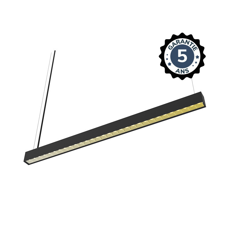 LINEAIRE LED REFLECTOR ZWART 1200MM CCT 24W DALI2 DIMBAAR - PROLINE - 5 JAAR GARANTIE