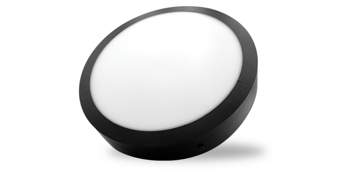 LED Hublot KAMELEON NOIR + DETECTEUR Ø300 15W/18W/22W CCT IP66- GARANTIE 5 ANS