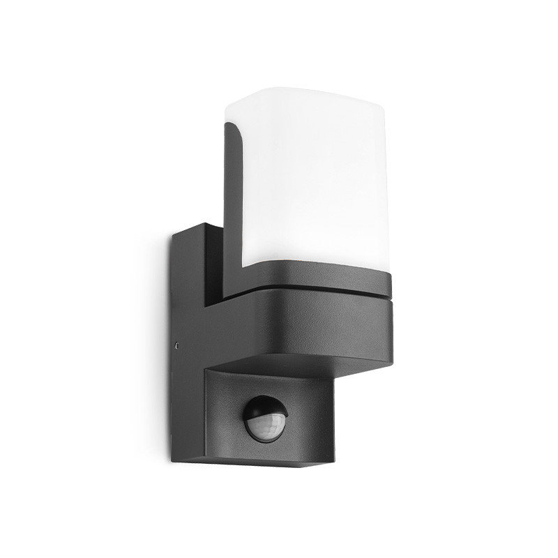 Applique Murale Orientable LED Noir 7,5W 3000K IP54 + Détecteur IR