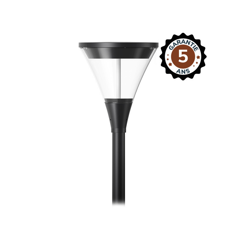 LANTAARN LED ZWART 40W IP66 IK09 3000K - 5 JAAR GARANTIE