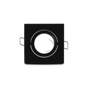 Support plafond Carré Orientable Noir 82 x 82 mm