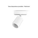 APPLIQUE INTÉRIEURE - SOURCE REMPLAÇABLE1 x GU10* - 1 x 7W LED MAX