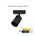 Applique orientable noir GU10