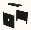 SMAPPEE EV DUAL WALL PLATE KIT BLACK
