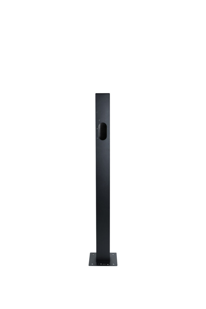 OHMY UNIVERSAL MOUNTING POST FOR 1 EV CHARGING STATION + M12 INSTALLATION KIT