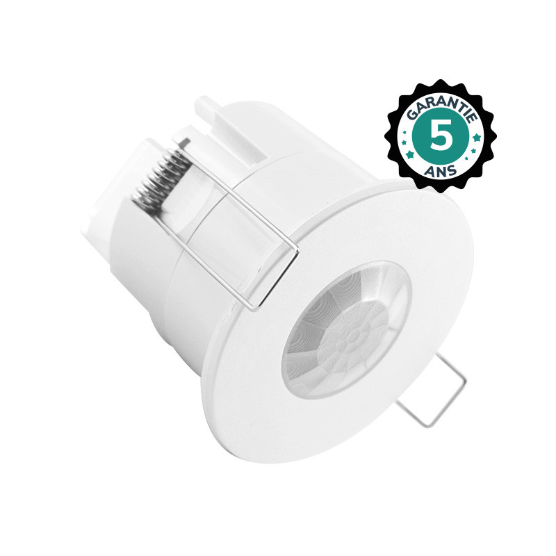 Détecteur de mouvement IR LED encastrable 360° 600W BBC - Garantie 5 ans