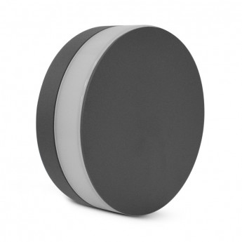 Wandarmatuur LED Rond 10W 3000K antrraciet Grijs IP54