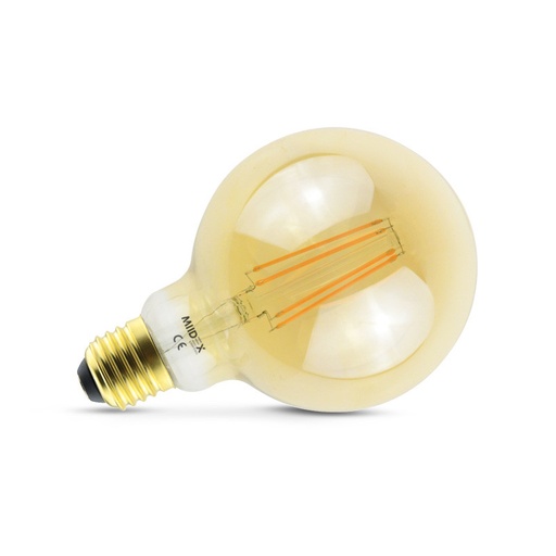 [7151] LEDMII7151 - LED FILAMENT GLOBE G95 E27 8W 2700K GOLDEN