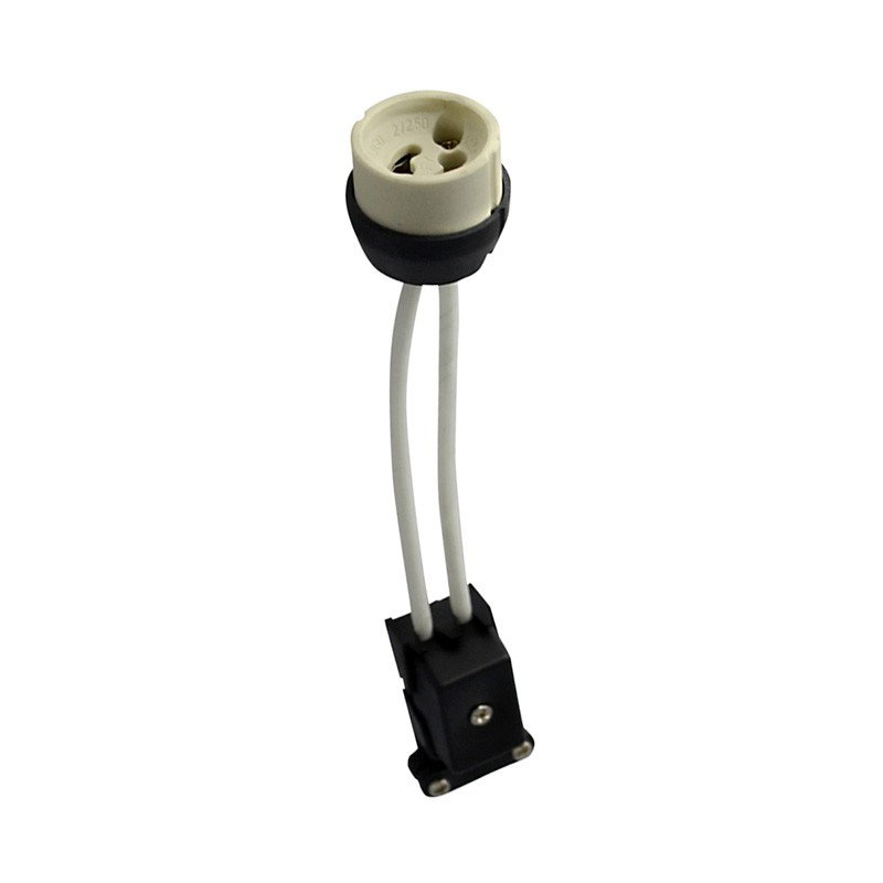 CERAMIC GU10 SOCKET 230V CL2 MET KABEL - Zak van 25 stuks