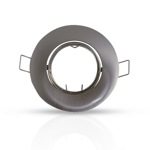 [7703] SUPPORT SPOT ROND KANTELBAAR ZILVER Ø92 mm