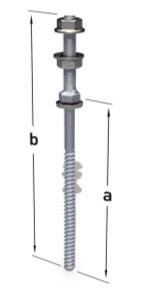 RENVARBOUT10X195 - Renusol Variosole hanger bolt steel