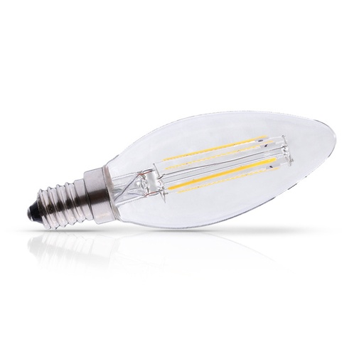 [71271] LED lamp E14 Filament Vlam 4W 2700K