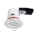 Support plafond BBC Rond Blanc avec douille automatique Ø88 mm