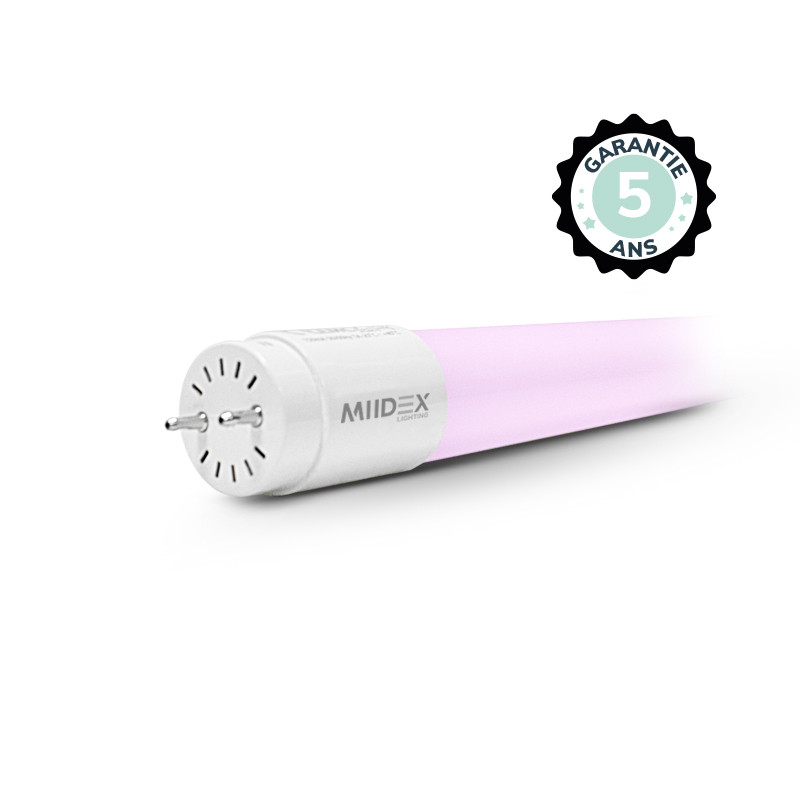 Tube LED T8 Rose 18W 1200 mm