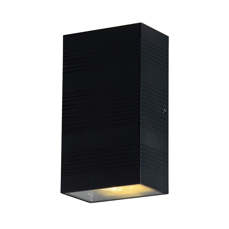 WALL MOUNT LED 2X5W 3000K RECTANGULAR ANTHRACITE IP54