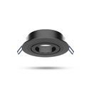 SUPPORT SPOT ROND KANTELBAAR/DRAAIBAAR ZWART Ø92 mm