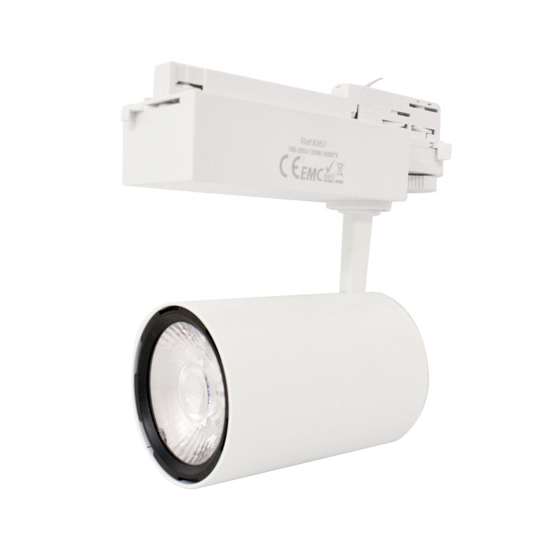 Ledspot voor driefasenrail Wit 35W 4000K 3135 LM + adapter 3f rail