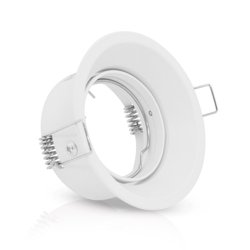 SUPPORT PLAFOND ROND BASSE LUMINANCE ROTATIF BLANC Ø85x47 mm