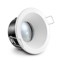 Support de spot Basse Luminance BBC Rond Etanche blanc Ø85 IP65